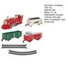 Kids Electric Train Toy Kit with Track Accessories Toddlers Educational DIY Track Building Christmas Mini Classical Train Toy with Light Music
