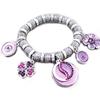 [G5541] - Silver Purple 'Emilie' Designer Bracelet