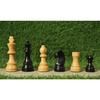 Wooden Chess Pieces Only 32 Chessmen and 2 Extra Queens Made of Boxwood and EBONIZED Wood for Tournament and Professional Players.