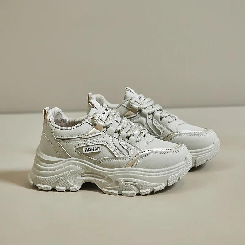 Fashion Sneakers for Women 2025 Designer Platform Casual Sports Running Shoes Female Students Match Color Fashion Sneaker Chunky Mujer