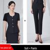 Professional Women's Short Sleeve Suit for Reception & Salon Staff