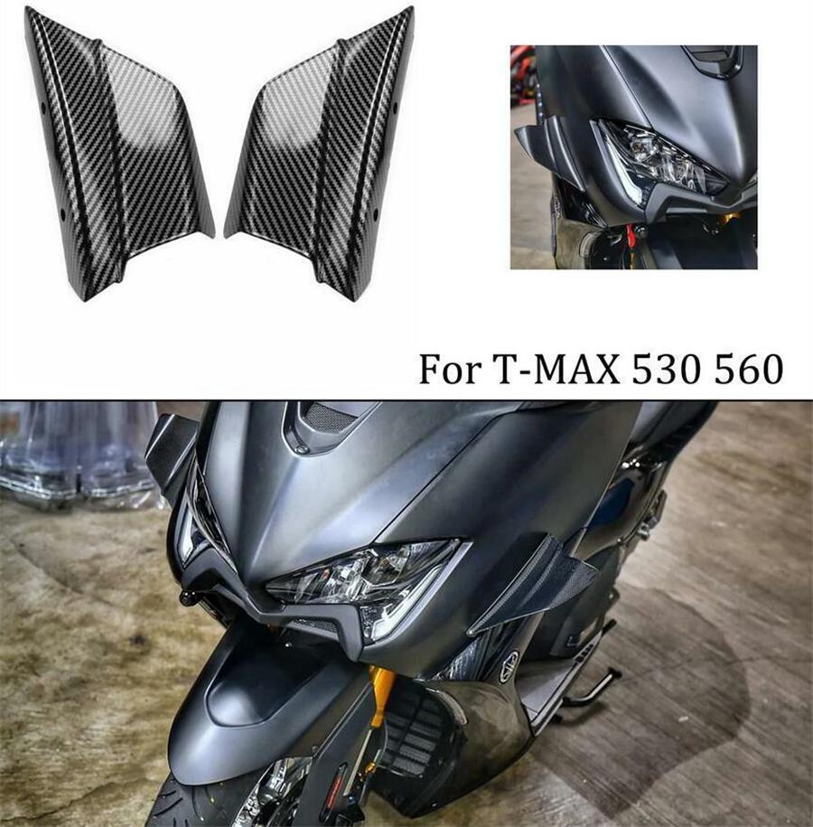 Обтекатель Винглеты Боковая крышка Вид карбона Для Yamaha TMAX 560 2019-2021