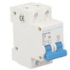 Miniature Circuit Breaker 2P Residual Current Isolator DIN Rail Mount 400V 16A DZ47‑63 C16