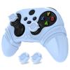 PlayVital Silicone Controller Cover for Xbox Series with Thumb Caps Stickers Grip Shock Absorbing Runes Edition X/S & – Non-Slip Skin, – (Light Blue)