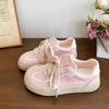 Retro Niche Female Little White Shoes Student Versatile Breathable Casual Muffin Baseplate Shoes