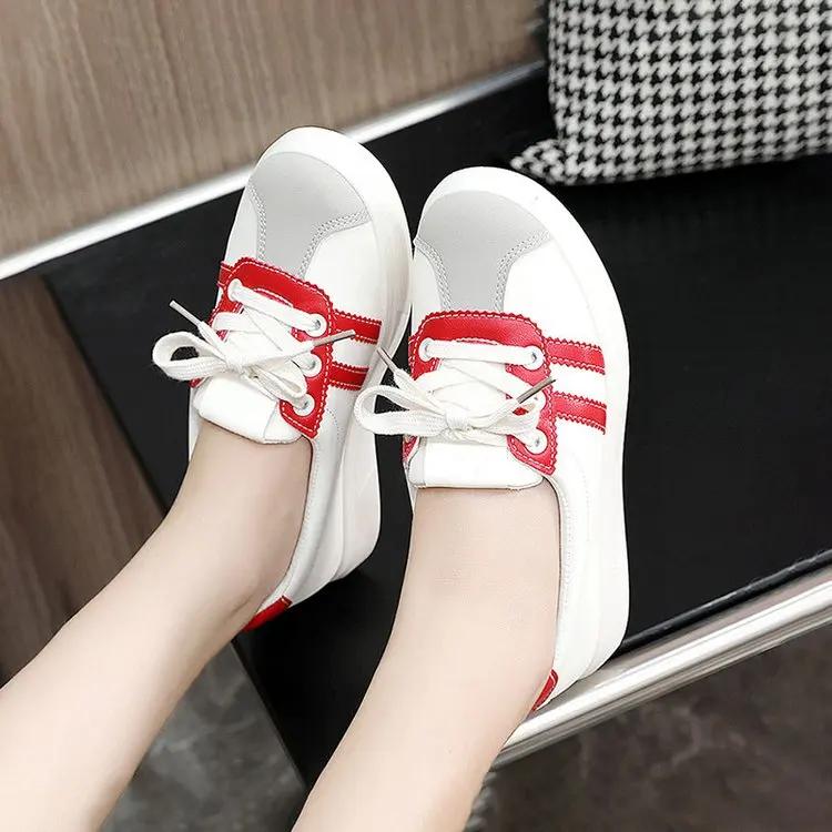 Fashion Luxury Breathable Shoes Clogs Platform Wedge Basket Casual Female Sneakers 2025 Designer Brand Women Tennis Summer Creepers Spor