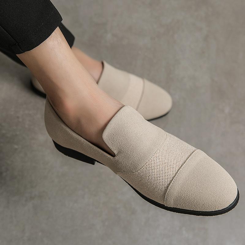 Fashion Leather Shoes Men Loafers Outdoor Fashion Slip On Soft Leather Casual Men Shoes Breathable Shoes Men Flats Walking Footwear