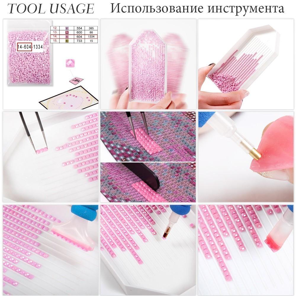 HUACAN Diamond Embroidery Pomegranate Diamond Painting Full Square/round Rhinestones Diamond Mosaic Kit Handmade Wall Decor