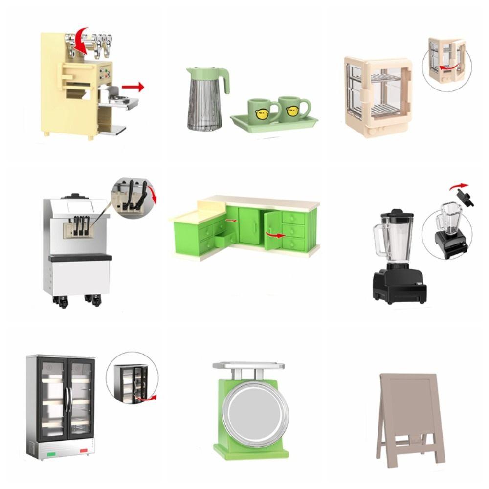 Shooting Props Ice Cream Maker Model Lifelike Electrical Model  for 1/12 1/6 Dollhouse