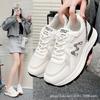 Sneakers Women's 2025 New Spring and Autumn Running Shoes Soft Sole Not Tired Feet Light Student Dad Casual Shoes