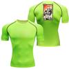 Fitness Sportswear Teenagers Tshirt Bleach Graphic Tops Tight Training Clothes Boys Compression Gym Running Basketball Clothes
