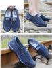Men Casual Flats Shoes Denim Canvas Slip On Mens Casual Shoes Plimsolls Breathable Male Footwear Spring Autumn Sneakers Flat