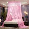 Attractive Bed Canopy Top Hook Anti-mosquito See-through Reading Nook Canopies Yarn Girl Dome Netting Castle Bedroom
