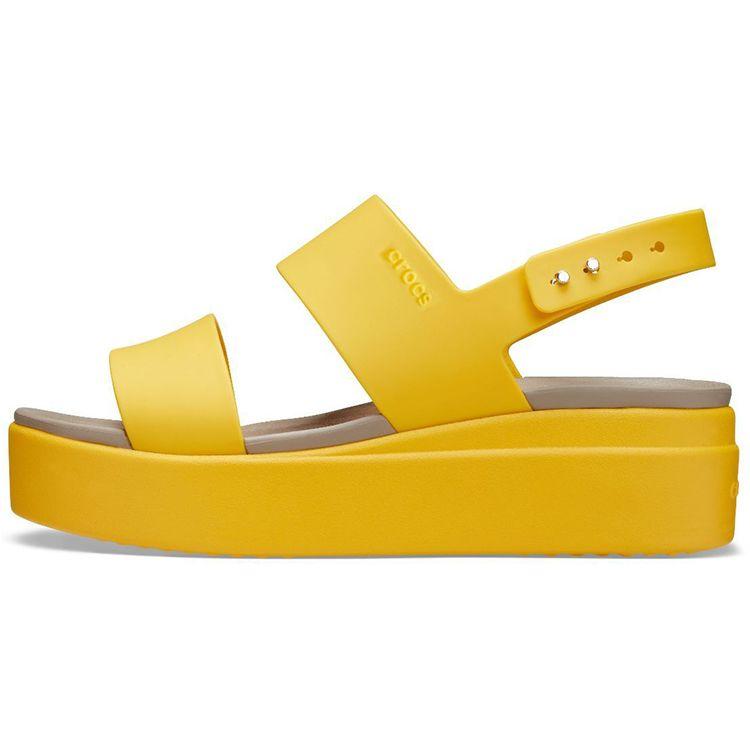 Crocs Brooklyn Platform Sandals Women Sandals Yellow 206453-70U