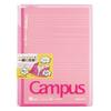 KOKUYO Notebook Cover Campus B5 with Print Storage Pocket Pink No-623A-P