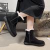Women's Shoes 2024 Winter Hot Selling New Flat Snow Women's Boots Plush Warm Fashion Short Boots Round Toe Ankle Women's Shoes