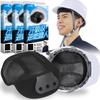 THE SHOKUCHIN Helmet Inner of Forehead Sweat Absorbent Helmet Fan Cooling Work Mesh of (Set 3, Black) (Set 3, Black)