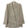 Ebure Khaki Linen Tailored Jacket Jacket 38 khakiUsed