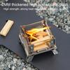 Mini Outdoor Wood Burning Stove Stainless Steel Camping Hiking Survival Backpacking Picnic BBQ Cooking Wood Burner Camp Stove