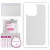 apgo Protective Skin Sticker for the Back Compatible with Apple iPhone 14 Pro Max, Wrap Film, Foil, Vinyl - Pattern Transparent Carbon