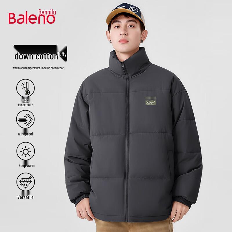 Baleno Men's Padded Stand Collar Winter Jacket