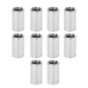 10Pcs Round Coupling Nut Stainless Steel Female Thread M10 Connector Nut Kit for Maintenance