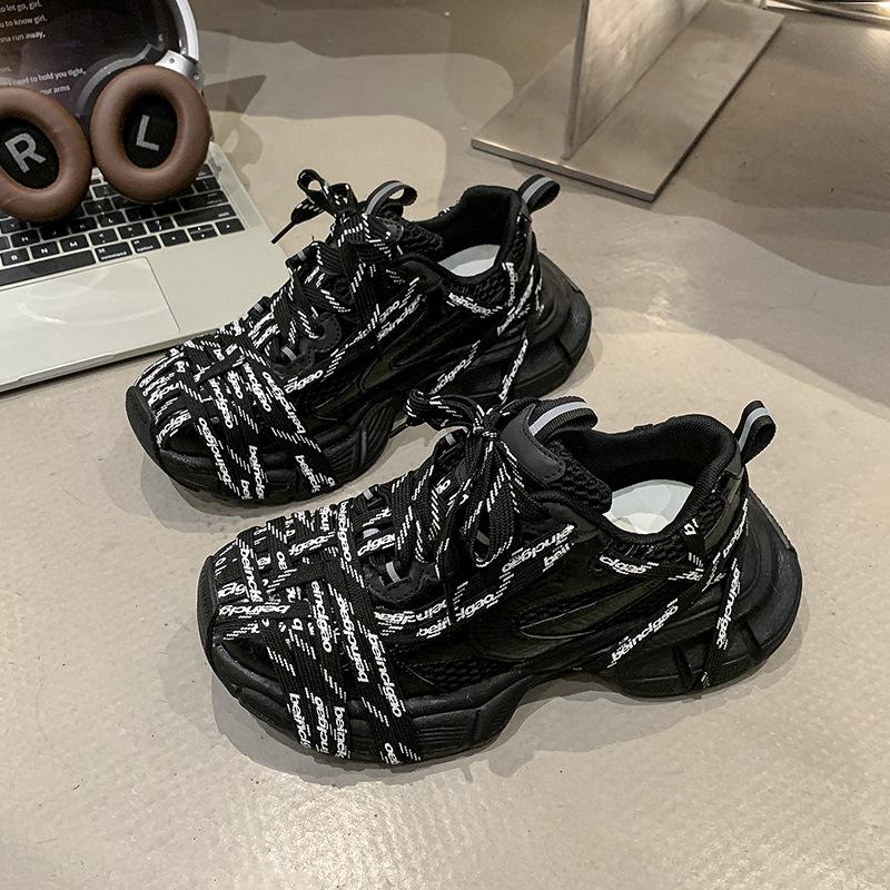 Popular 2025 Summer New Fashion Versatile Niche Thick-soled Muffin Shoes Straps Breathable Sports Casual Shoes Dad Shoes