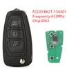 3 Button Full Remote Key BK2T-15K601 ID63 Chip 433Mhz For Ford Transit