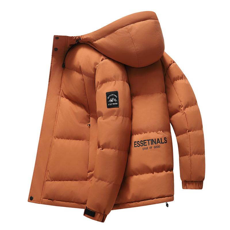 Men's Winter Warm Jackets Casual Quilted Windproof Outwear Coat With Pockets Hooded Work Jacket Windbreaker for Men Padded Thick Parka Thermal Jackets
