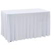 VidaXL Fitted Tablecloths with Skirt 2 Pcs 183x76x74cm White