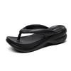 Women's Summer Flip-Flops with Thick Bottom Waterproof and Anti-Slip PVC and PU Insole New Flat Design Women's Outer Wear