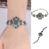 Vintage Flower Artificial Gem Bracelet Bangle Party Jewelry Women Birthday Gift