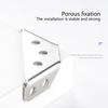 100Pcs Stainless Steel Furniture Corner Connector Cabinet Support Fixing Frame Corners Brace for Wood Shelf Supports