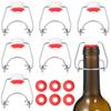 8Pcs Bar Tool Wine Stopper Beer Flip Top Bottle Sealer Lid Durable Bottles Cap Flip