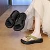 Cool Slippers Women's Summer Wear 2025 New Go Out Platform Casual Beach Sandals Lazy Fashion Pregnant Women One-word Drag