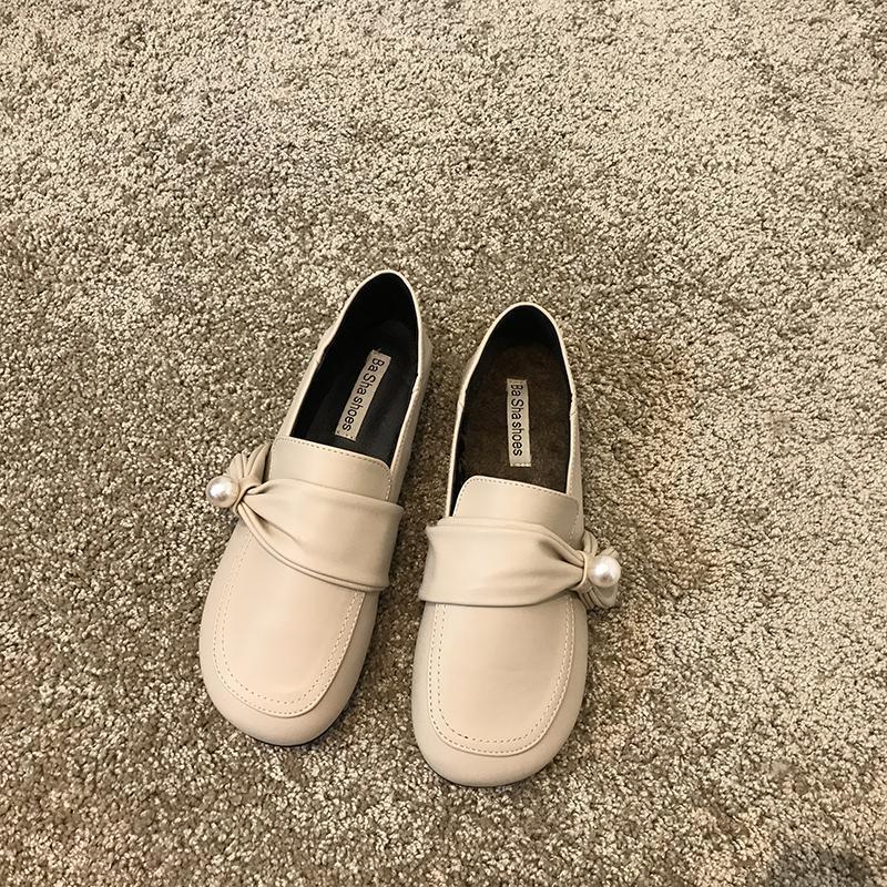 Female Footwear with Crystals Loafers Women's Shoes Diamond Leather Rhinestone Bow 2024 New Luxury Cheap Spring Korean On Offer