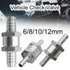 Aluminium Alloy Water Diesel Fuel Non Return Vehicle Check Valve 6/8/10/12mm One Way Adapter