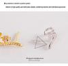 Banyan Tree S925 Silver U-Shape Diamond Luxury Earrings for Women - Korean Niche Cold Style