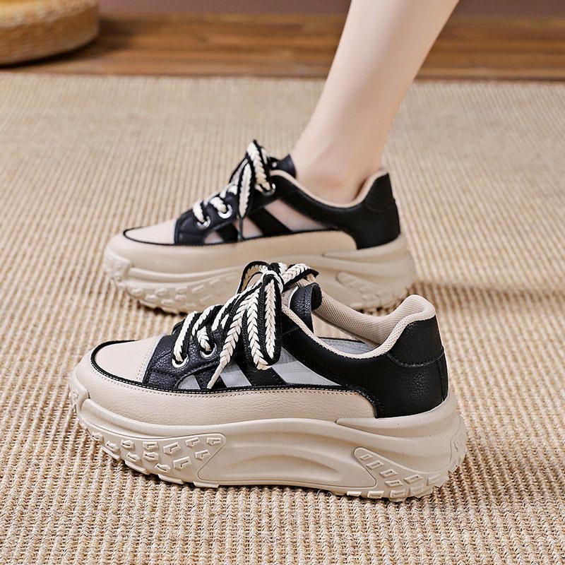 Retro Women Shoes Spring Platform Shoes Casual Sneakers Versatile Fashion Designer Shoes High Quality Women Sneakers 2024