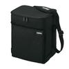 Thermos Soft Cooler 15L All Black Cooler Bag Insulation Foldable and Compact Fabric Box Type Large Capacity Model ALB 5-Layer Water-Repellent RFD-0151