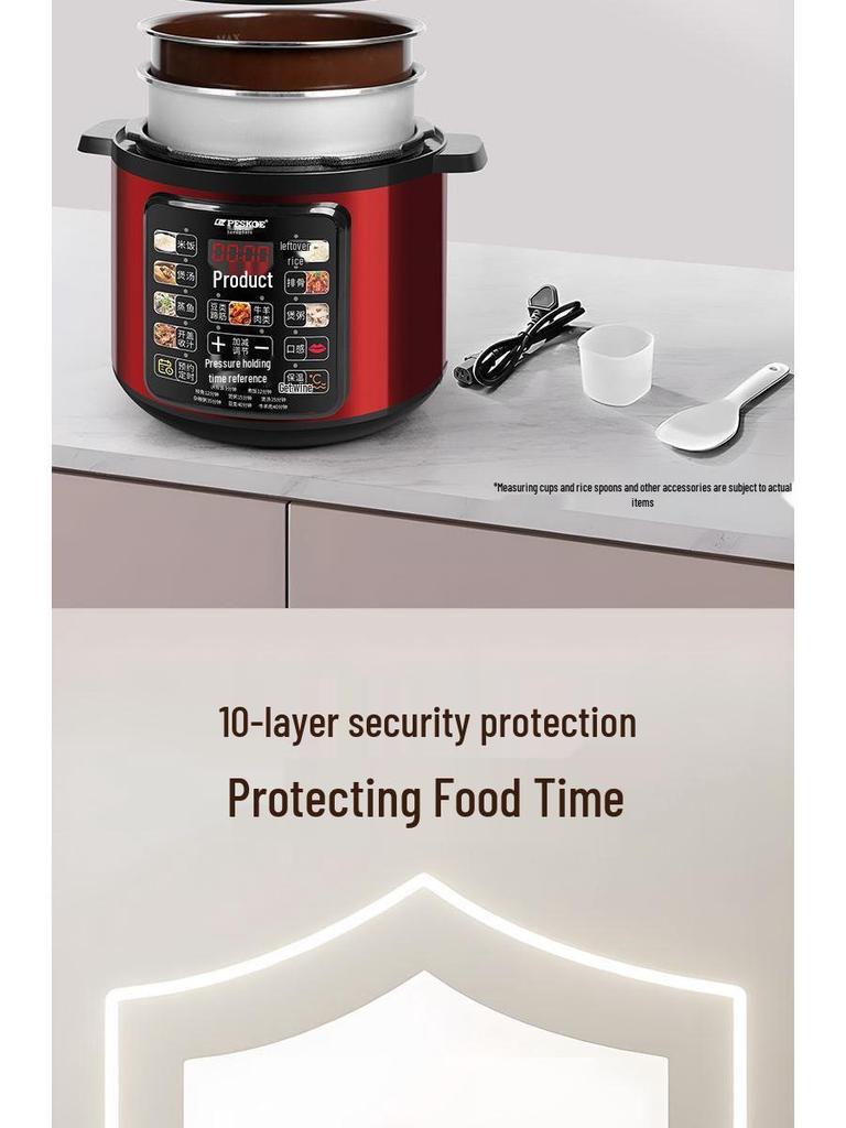 Smart Multifunction Electric Pressure Cooker - Double Pot, Large Capacity, Automatic, High-Pressure Rice & Porridge Cooker