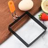 3.9 In 1/2 Pcs Egg Ring Square Egg Ring Stainless Steel Egg Pancake Cooking Ring with Anti-scald Handle Easy Clean for Breakfast
