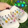 1Set Luminous 3D Duck Shoe Charms Set Cute Christmas Ducks Advanced Shoe Decorations DIY Detachable Buckle Shoes Accessories