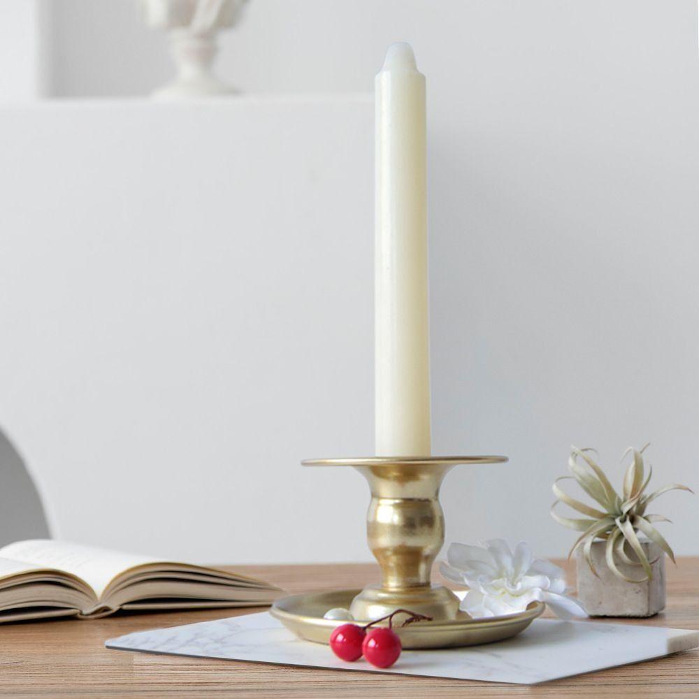 Handmade Round Candlestick Romantic Metal Candle Holder Modern Long Pole Candle Cup  Home