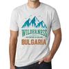 Homme Graphique  Tee Shirt Graphic T Shirt Wilderness BULGARIA White Smoke
