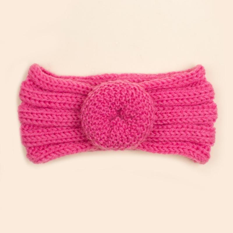 Autumn and Winter New Baby Wool Donut Hair Accessories, Children's Knitted Wool Headband, Baby Headband