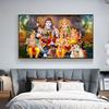 Lord Shiva with Colorful Background Canvas Painting God Shiv Pariwar Posters and Prints Wall Art Pictures Living Room No Frame No Frame