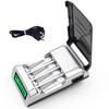 CITYORK LCD Smart Intelligent Battery Charger with 4 Slots For 1.2V AA/AAA NiMh NiCd Rechargeable Batteries Aa Aaa Charger