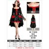 Halloween Adult Costume Stand-Up Collar Vampire Witch Game Uniform Temptation Stage Costume