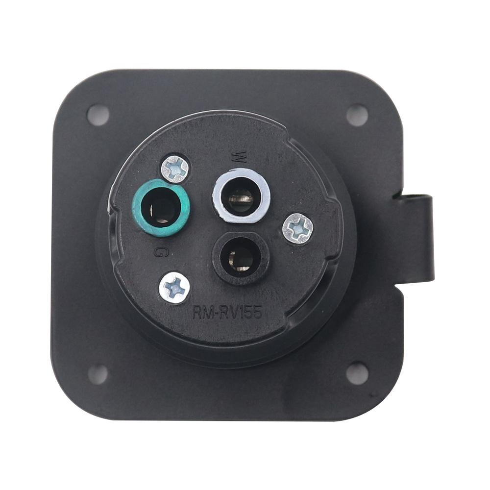 1Set 125v 15 A RV Power Inlet Plug 5-15P Plug for RV Camper Trailer Boat